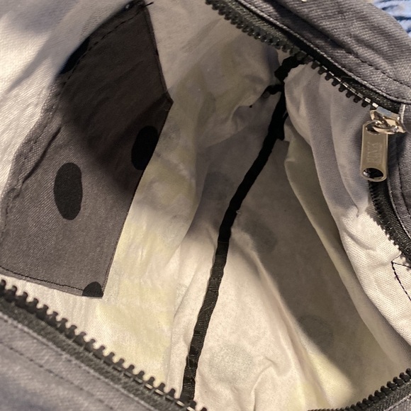 Super cute polka dot LOVE PINK zippered tote canvas - Picture 4 of 6